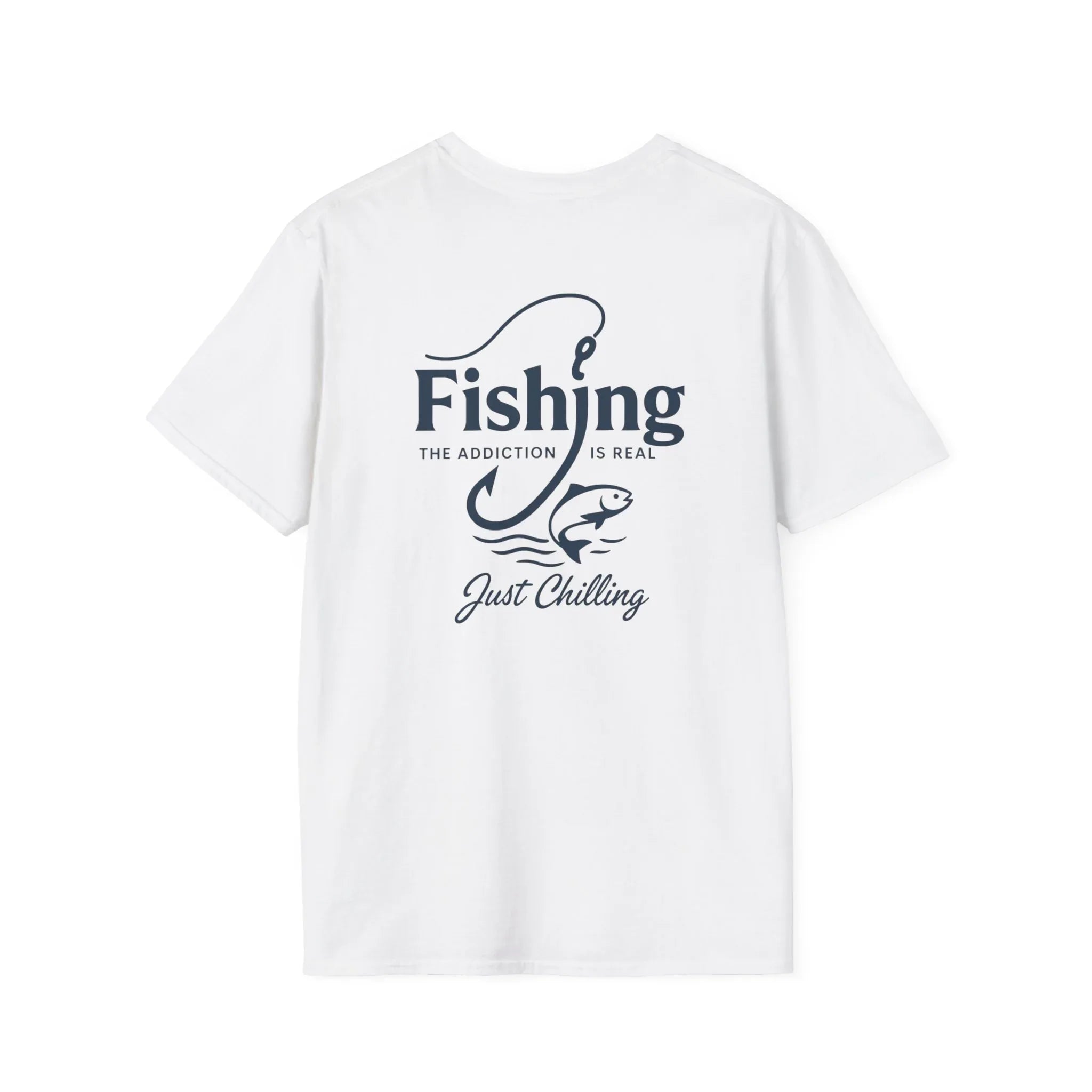 Fishing Addiction Unisex T-Shirt, Casual Wear, Outdoor Shirt, Gift for Fishermen, Summer Tee, Fishing Enthusiast Apparel - Just Chilling Inc.