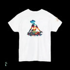 Unisex Jersey Tee - Breathable Cotton T-Shirt With Meditation Double Exposure Print - Just Chilling Inc.