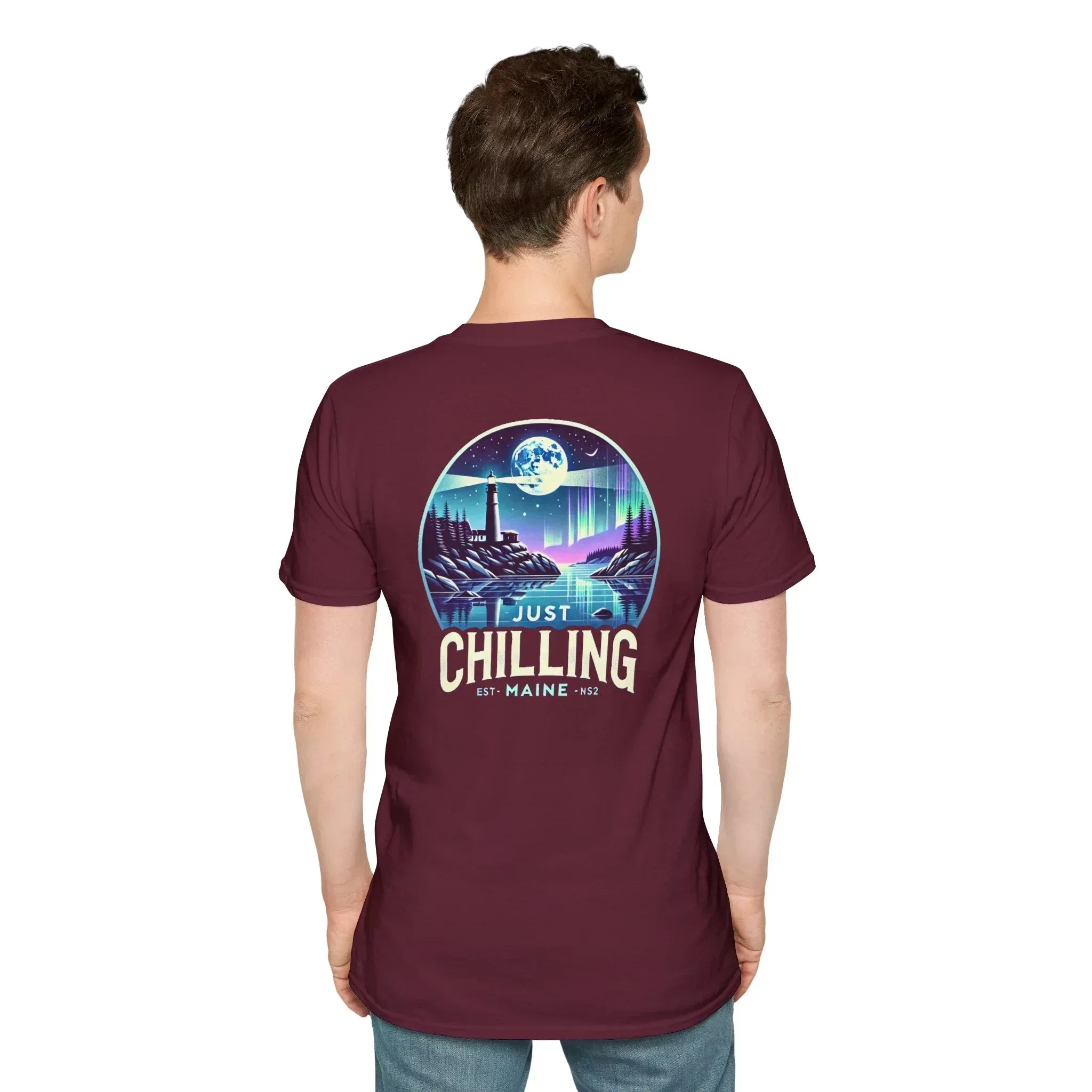 Just Chilling Scenic Tee – Coastal Escape- Maine Edition - Just Chilling Inc.