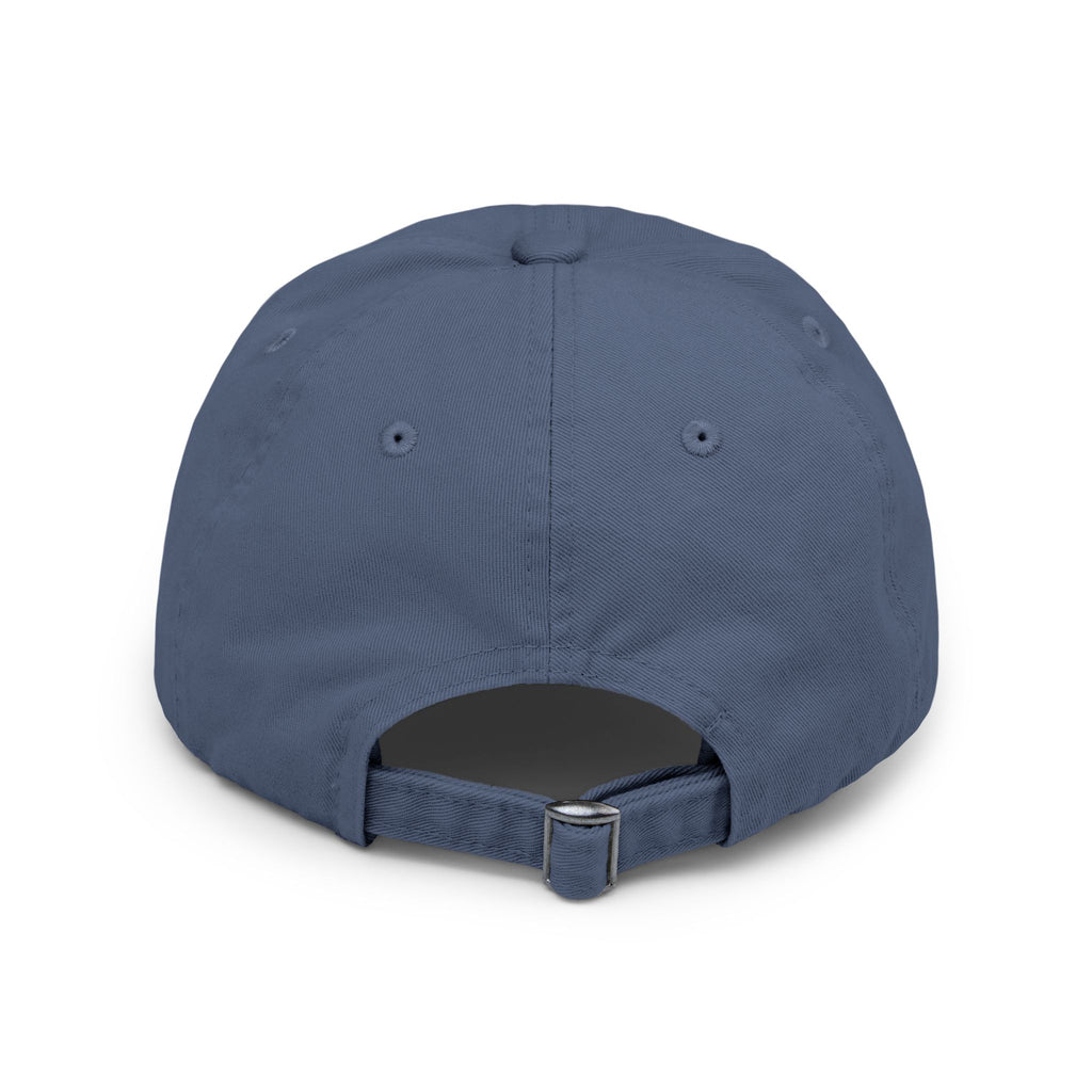 Distressed Baseball Cap - "Wishin' I Was Fishin'" Vintage Fishing Hat