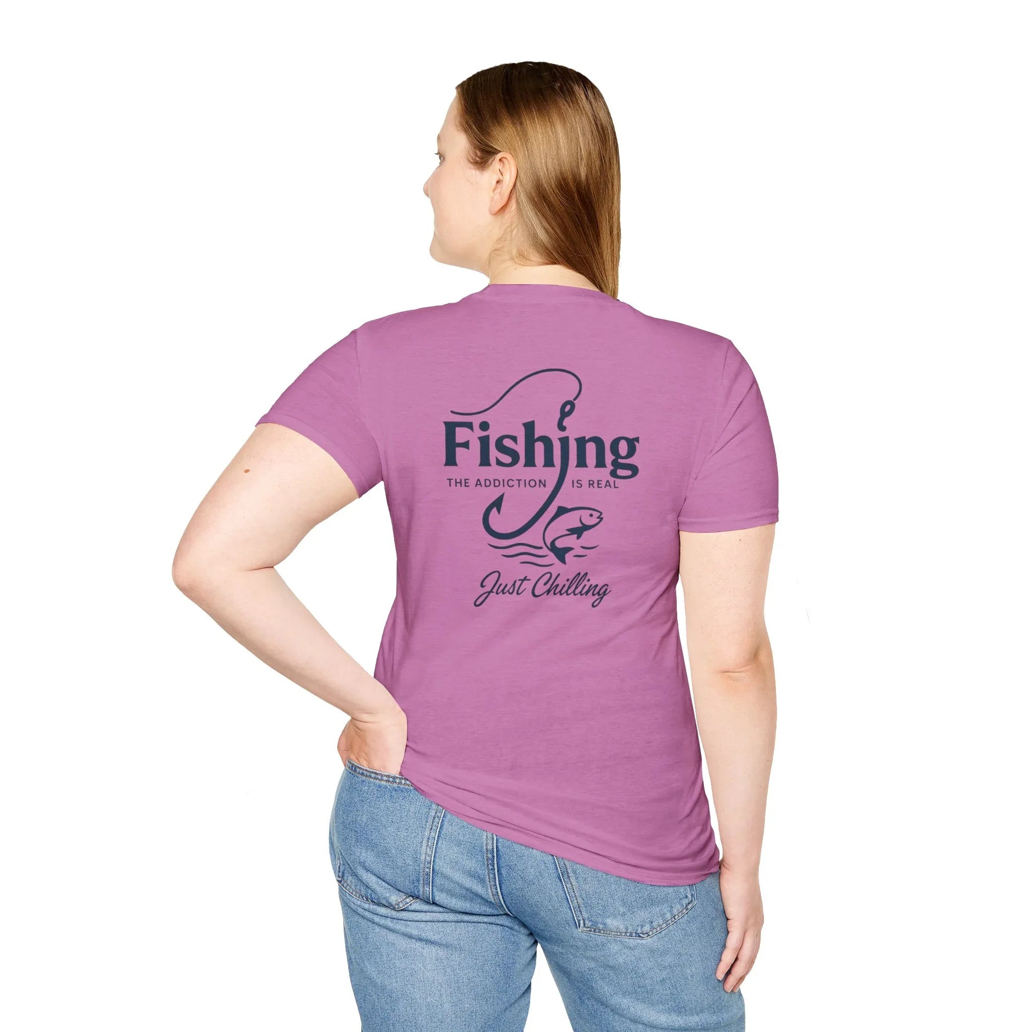 Fishing Addiction Unisex T-Shirt, Casual Wear, Outdoor Shirt, Gift for Fishermen, Summer Tee, Fishing Enthusiast Apparel - Just Chilling Inc.