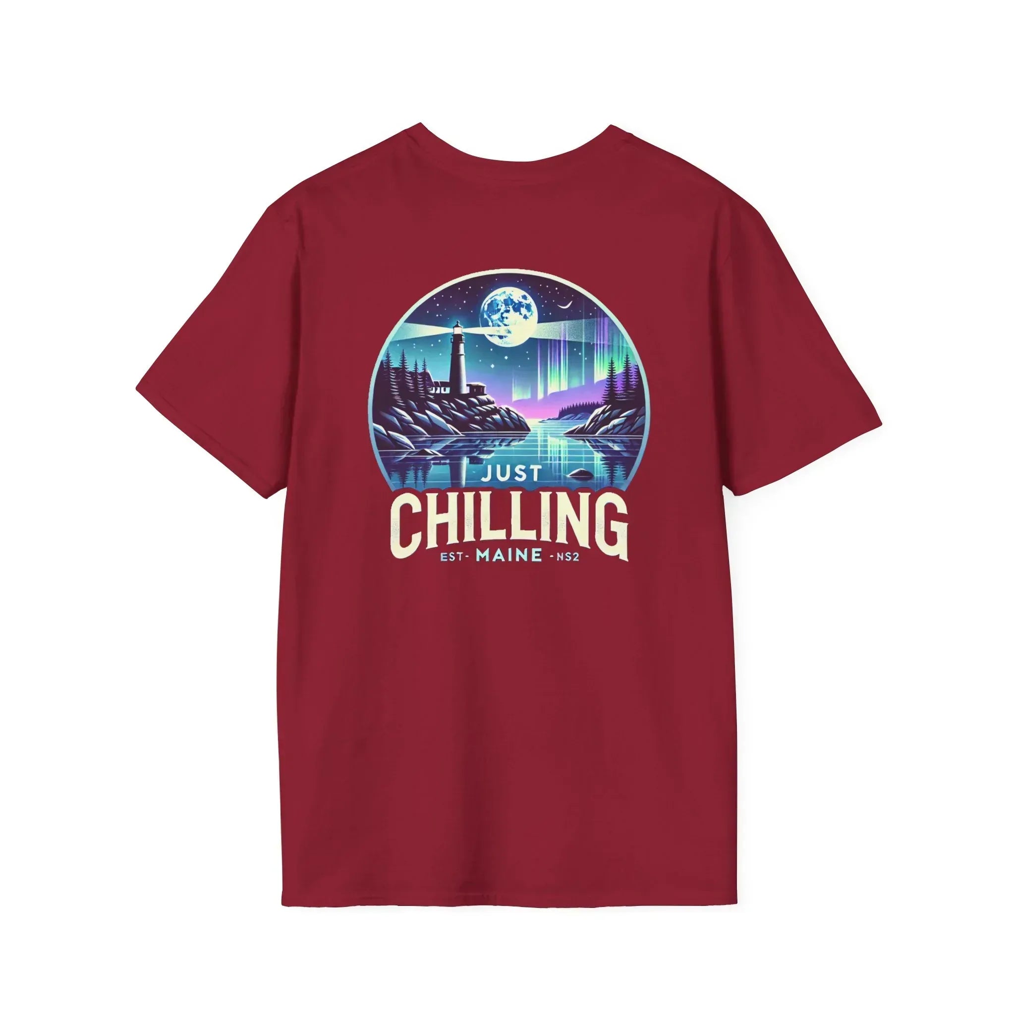 Just Chilling Scenic Tee – Coastal Escape- Maine Edition - Just Chilling Inc.