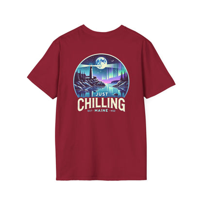 Just Chilling Scenic Tee – Coastal Escape- Maine Edition
