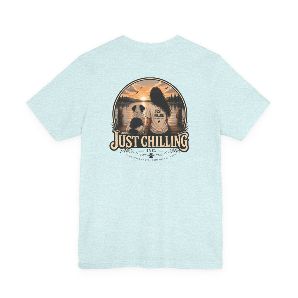 Jersey Short Sleeve Tee – Unisex Cotton Crew Neck Girl Dog Shirt