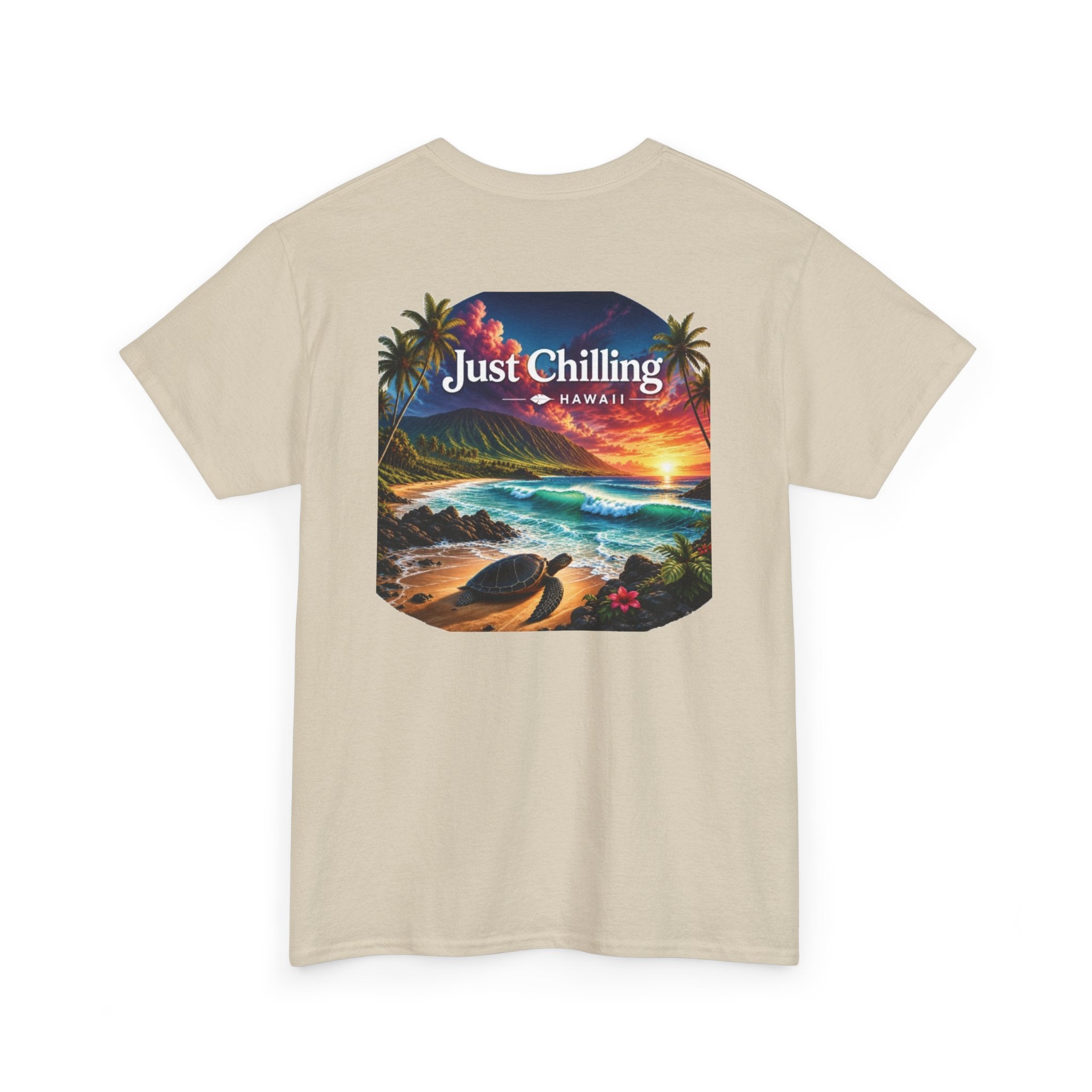 Just Chilling Hawaii Tee — Tropical Sunset Beach T-Shirt
