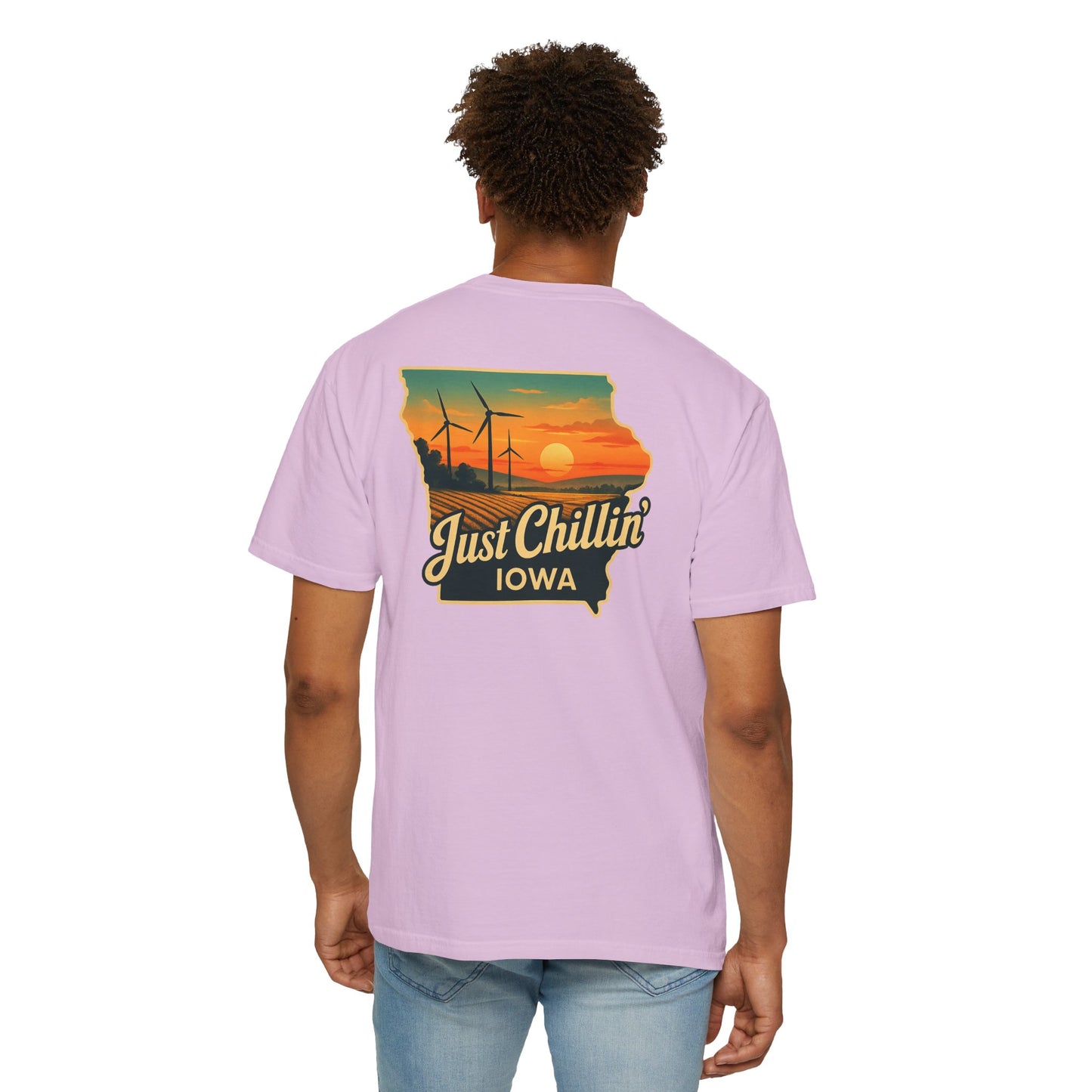 Garment Dyed T-Shirt - Unisex Cotton Tee With Unique Color Texture & Relaxed Fit