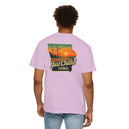 Garment Dyed T-Shirt - Unisex Cotton Tee With Unique Color Texture & Relaxed Fit