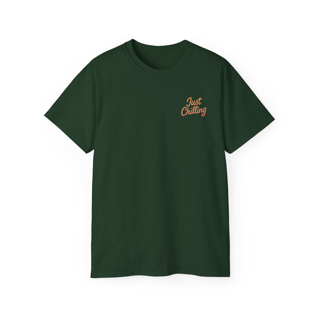 Just Chilling Kids Heavy Cotton Tee - Fun Summer Vibes Shirt