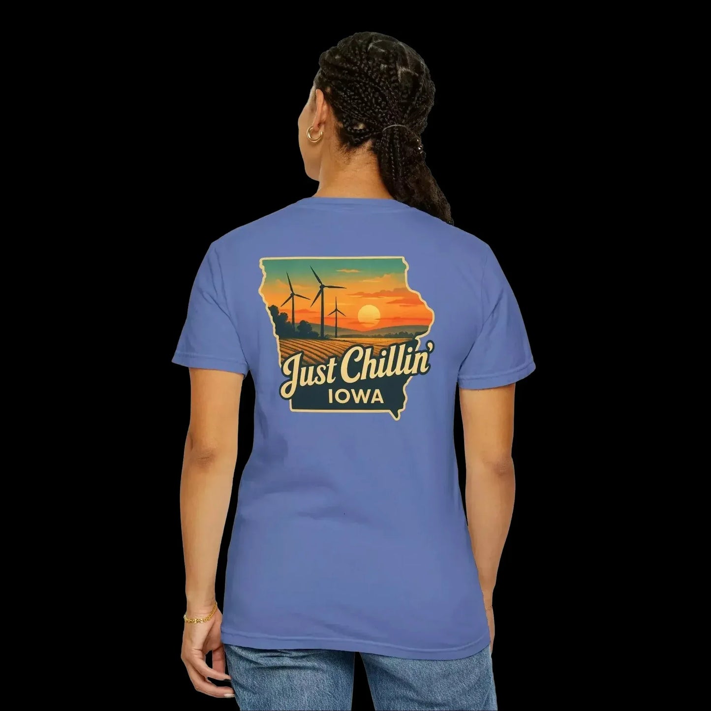 Garment Dyed T-Shirt - Unisex Cotton Tee With Unique Color Texture & Relaxed Fit - Just Chilling Inc.