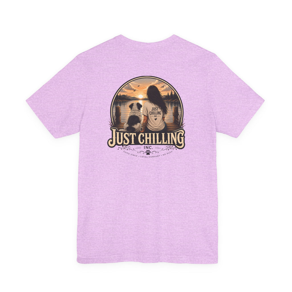 Jersey Short Sleeve Tee – Unisex Cotton Crew Neck Girl Dog Shirt