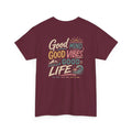 Good Mind Good Vibes Good Life T-Shirt | Positive Beach Vibes Graphic Tee – Soft Cotton Chill Shirt