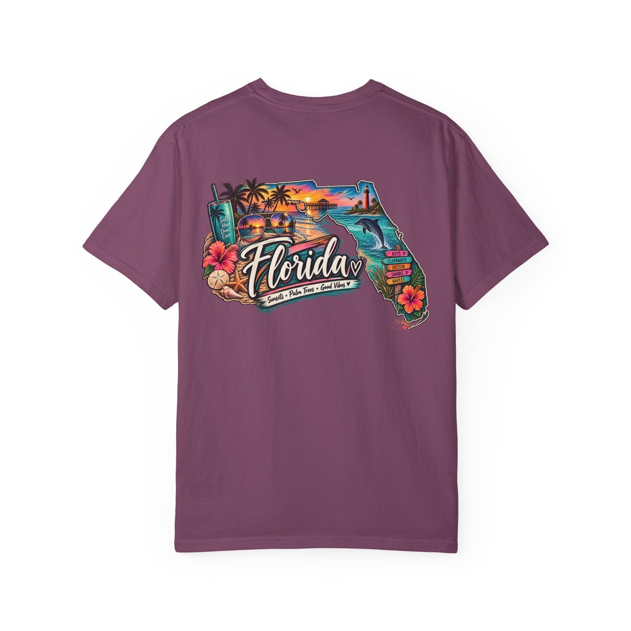 Florida Vintage Map T‑Shirt — Retro Beach State Graphic Tee