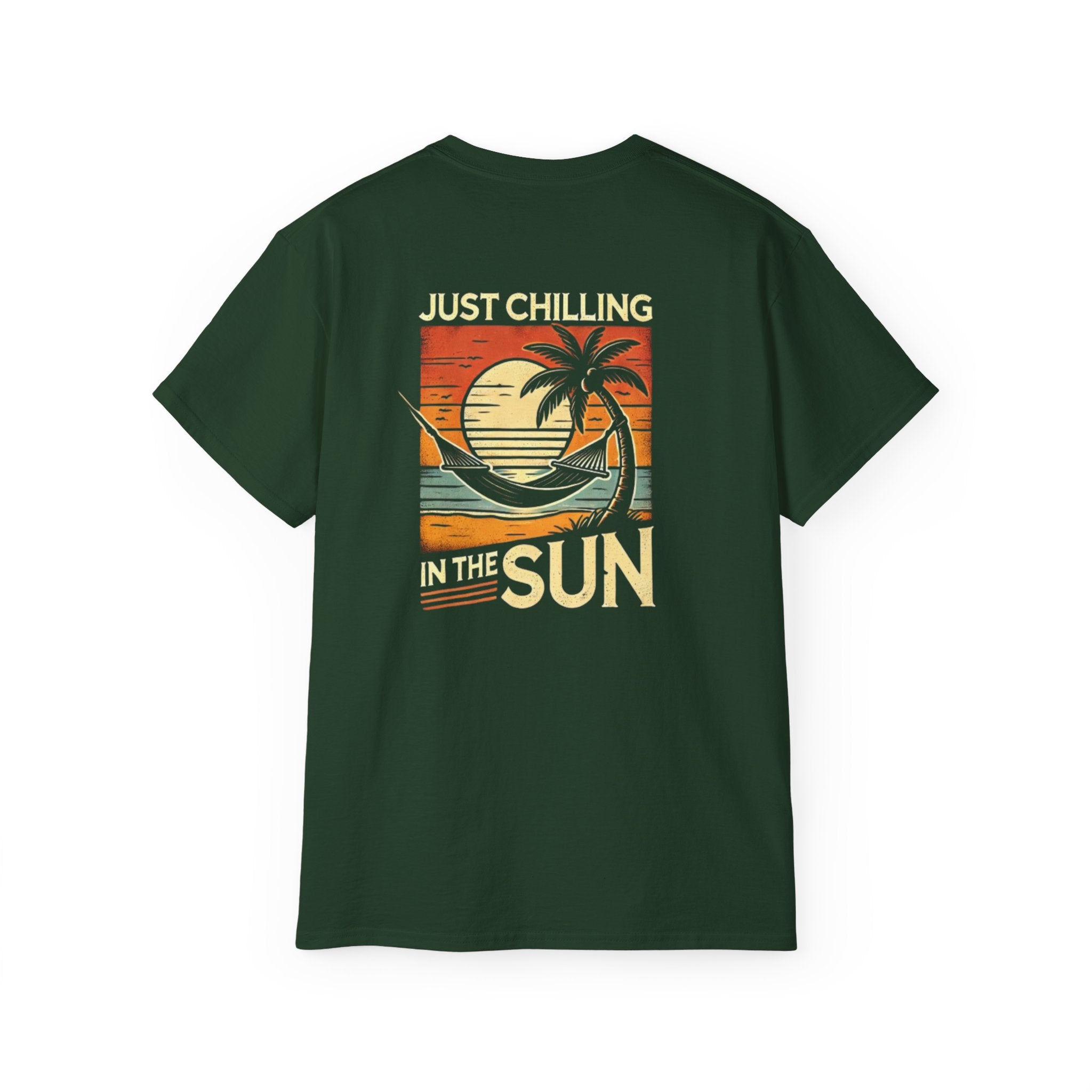 Just Chilling Kids Heavy Cotton Tee - Fun Summer Vibes Shirt