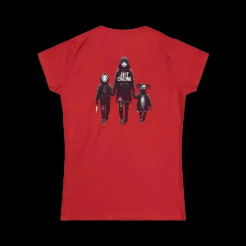 Women's Softstyle Tee - Momma Halloween Shirt | Dark Humor Cotton T-Shirt - Just Chilling Inc.