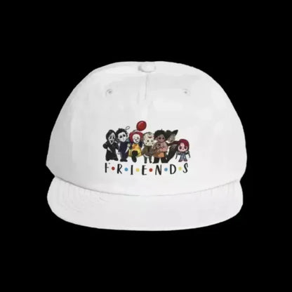 Surf Cap Snapback – Friends Theme Horror Character Baseball Cap, Quick Dry - Just Chilling Inc.
