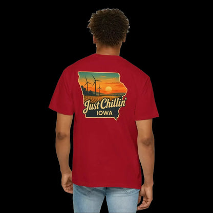 Garment Dyed T-Shirt - Unisex Cotton Tee With Unique Color Texture & Relaxed Fit - Just Chilling Inc.