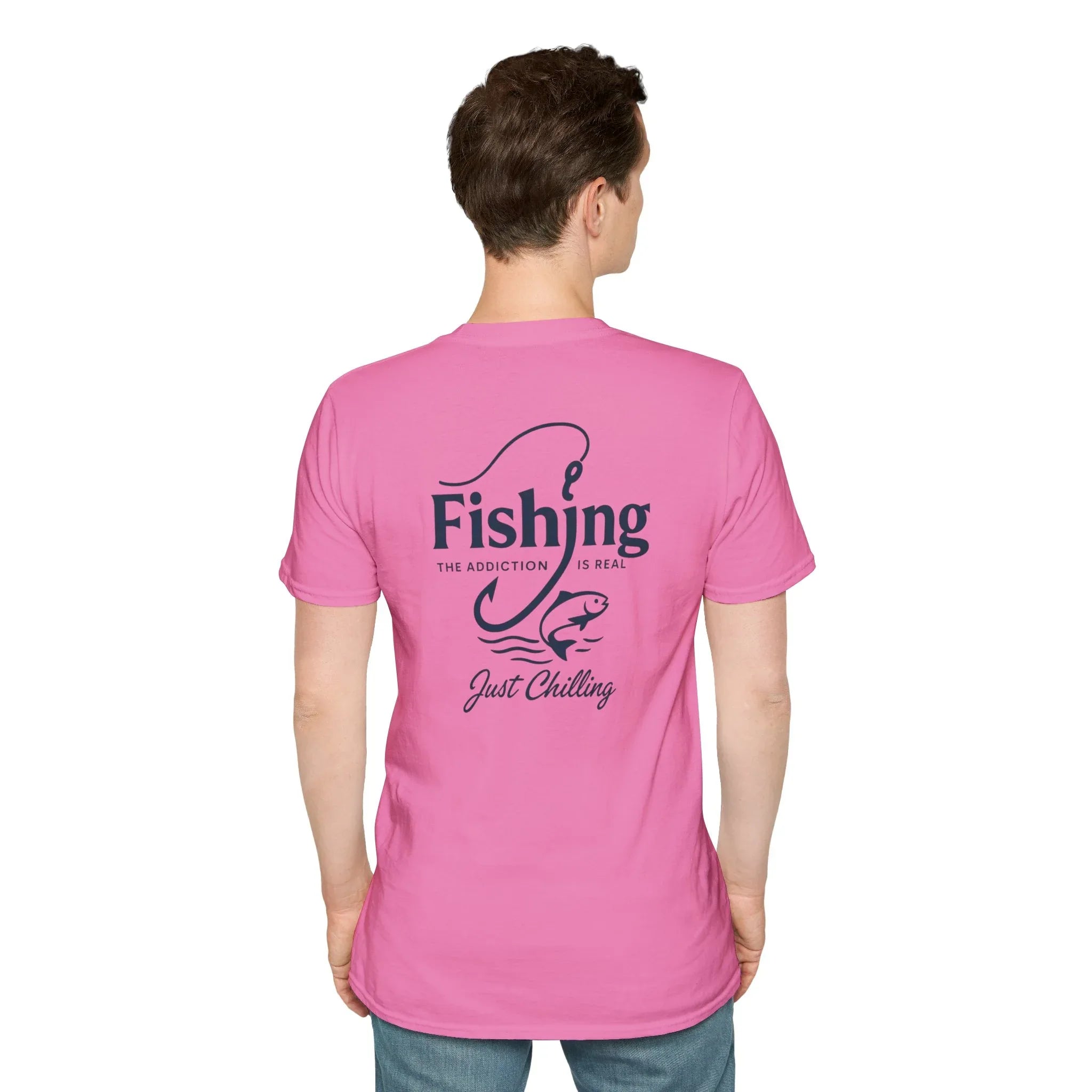 Fishing Addiction Unisex T-Shirt, Casual Wear, Outdoor Shirt, Gift for Fishermen, Summer Tee, Fishing Enthusiast Apparel - Just Chilling Inc.