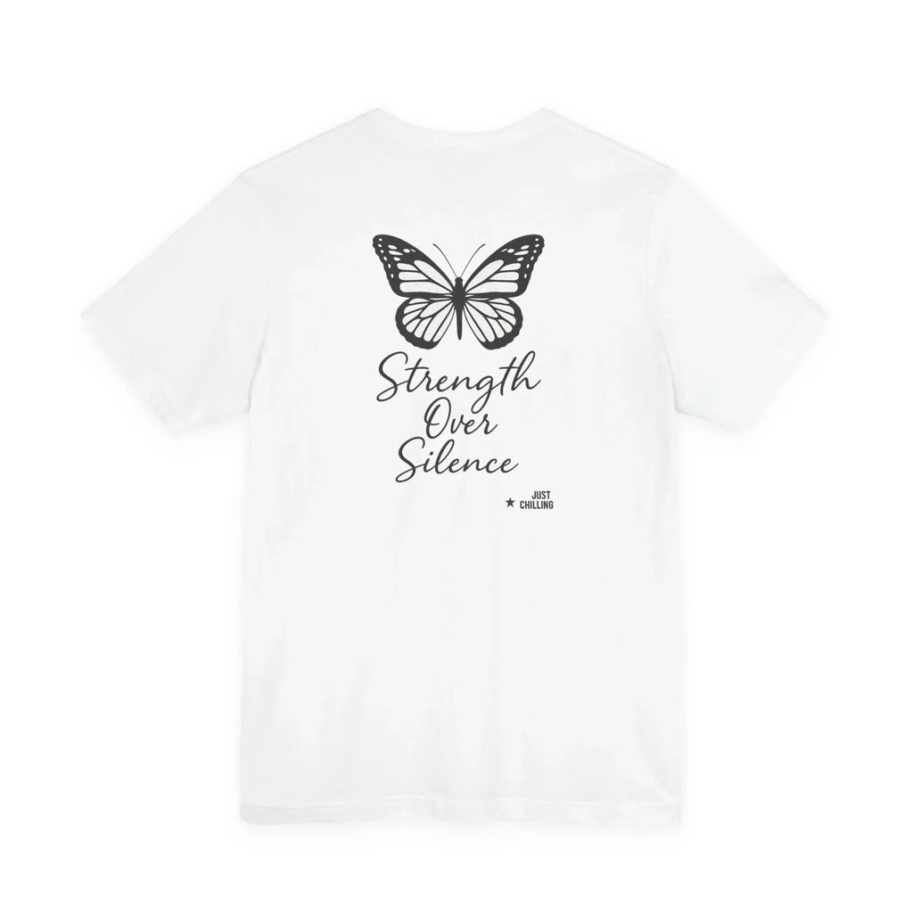 Domestic Violence Awareness Tee - Unisex Cotton Shirt With Soft Ring Spun Cotton - Just Chilling Inc.