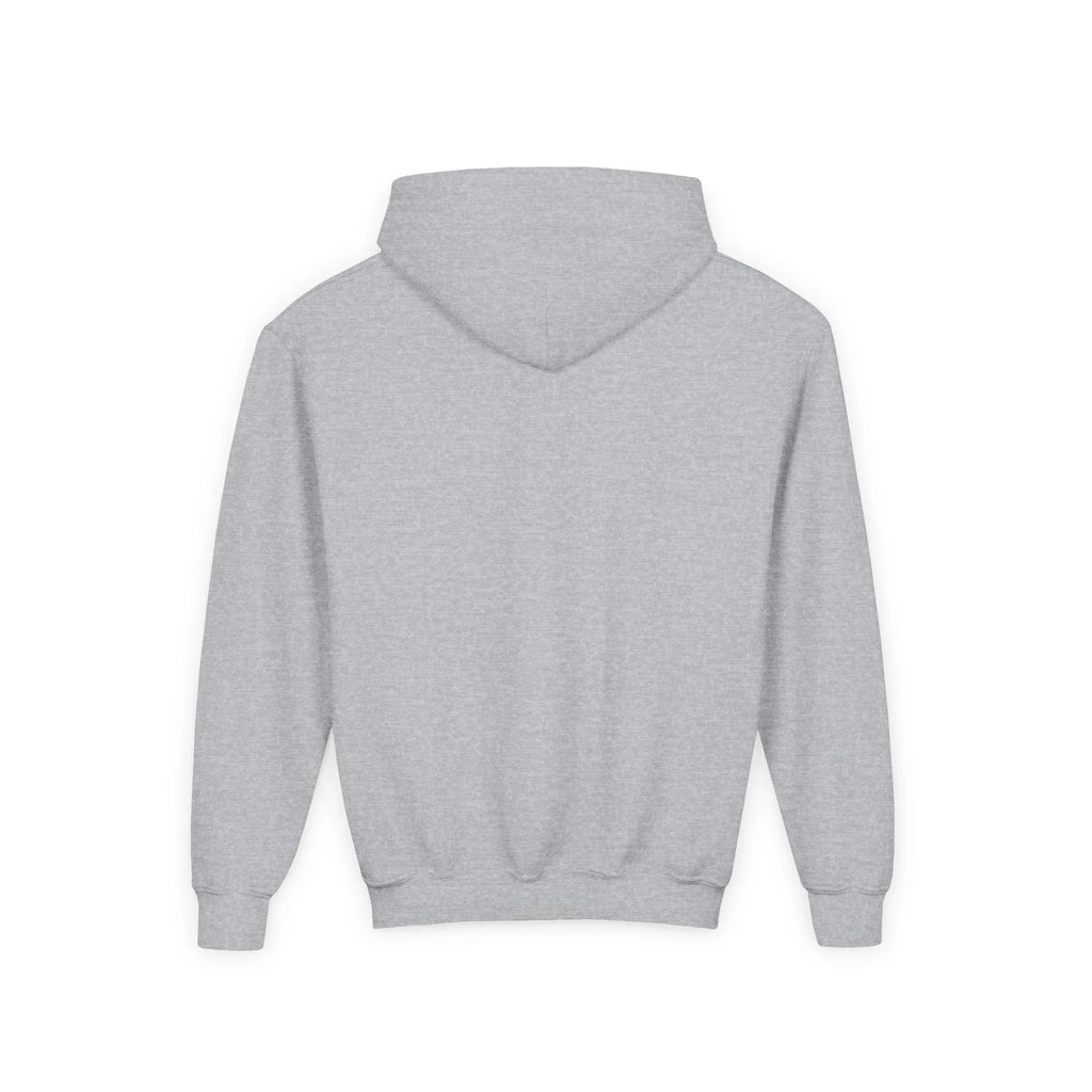 Youth Hooded Sweatshirt - Soft Cotton Polyester Hoodie with Kangaroo Pocket - Just Chilling Inc.