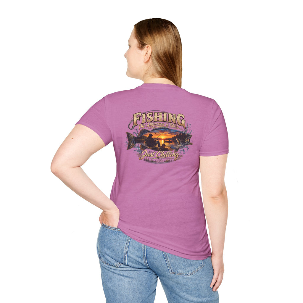 Fishing Addiction Unisex Softstyle T-Shirt | Just Chilling Tee for Anglers | Gift for Fishing Lovers, Outdoorsmen, Father's Day, [...]
