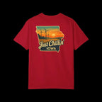 Garment Dyed T-Shirt - Unisex Cotton Tee With Unique Color Texture & Relaxed Fit - Just Chilling Inc.