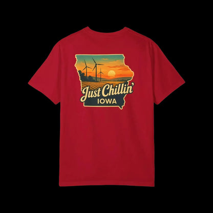 Garment Dyed T-Shirt - Unisex Cotton Tee With Unique Color Texture & Relaxed Fit - Just Chilling Inc.