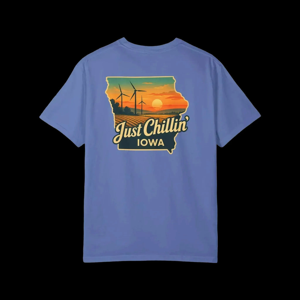 Garment Dyed T-Shirt - Unisex Cotton Tee With Unique Color Texture & Relaxed Fit - Just Chilling Inc.