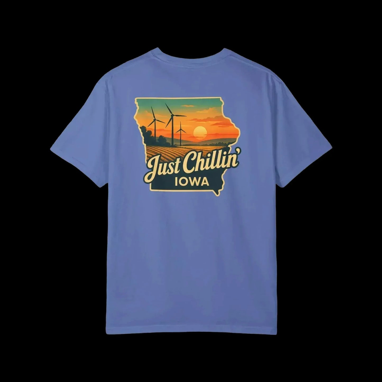 Garment Dyed T-Shirt - Unisex Cotton Tee With Unique Color Texture & Relaxed Fit - Just Chilling Inc.