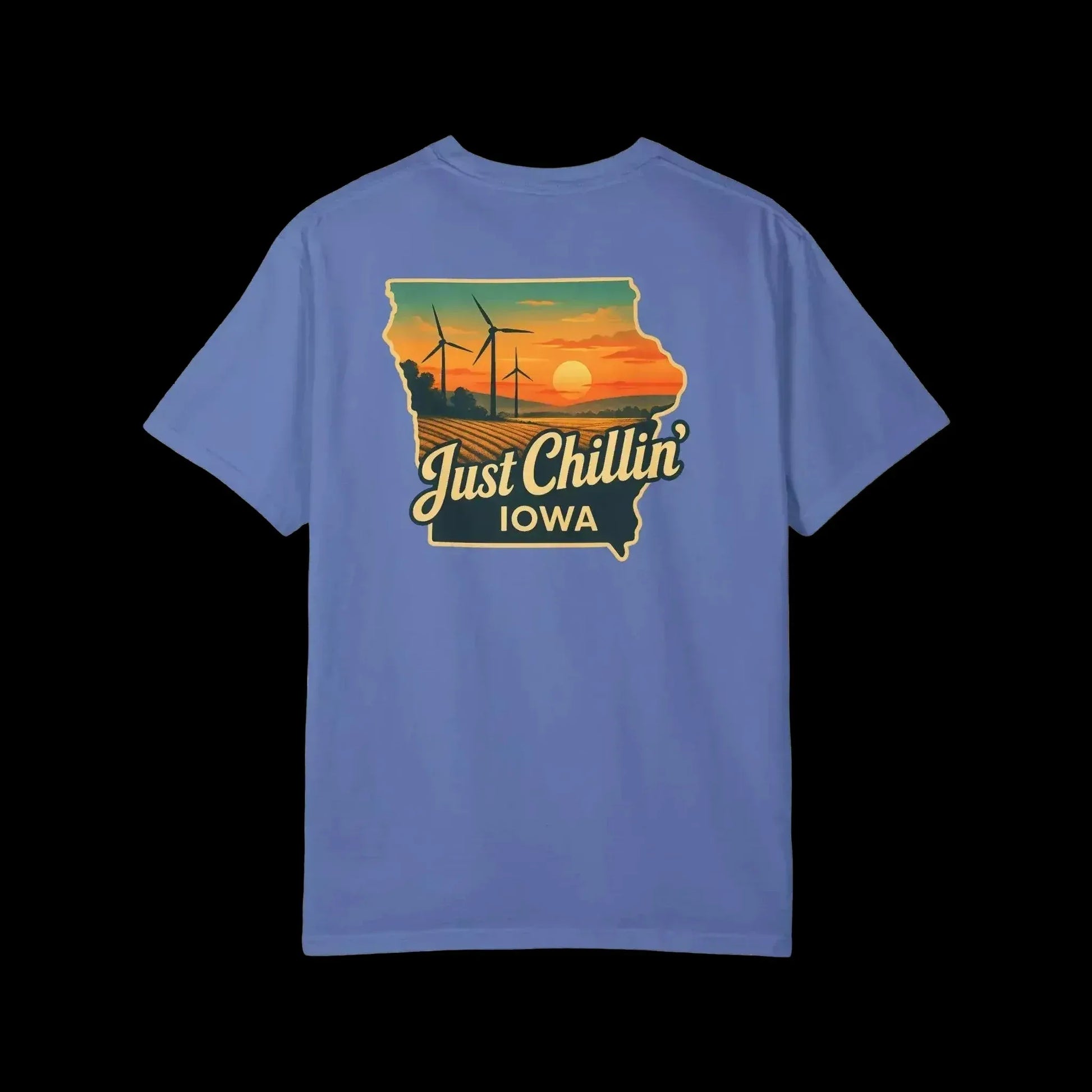 Garment Dyed T-Shirt - Unisex Cotton Tee With Unique Color Texture & Relaxed Fit - Just Chilling Inc.