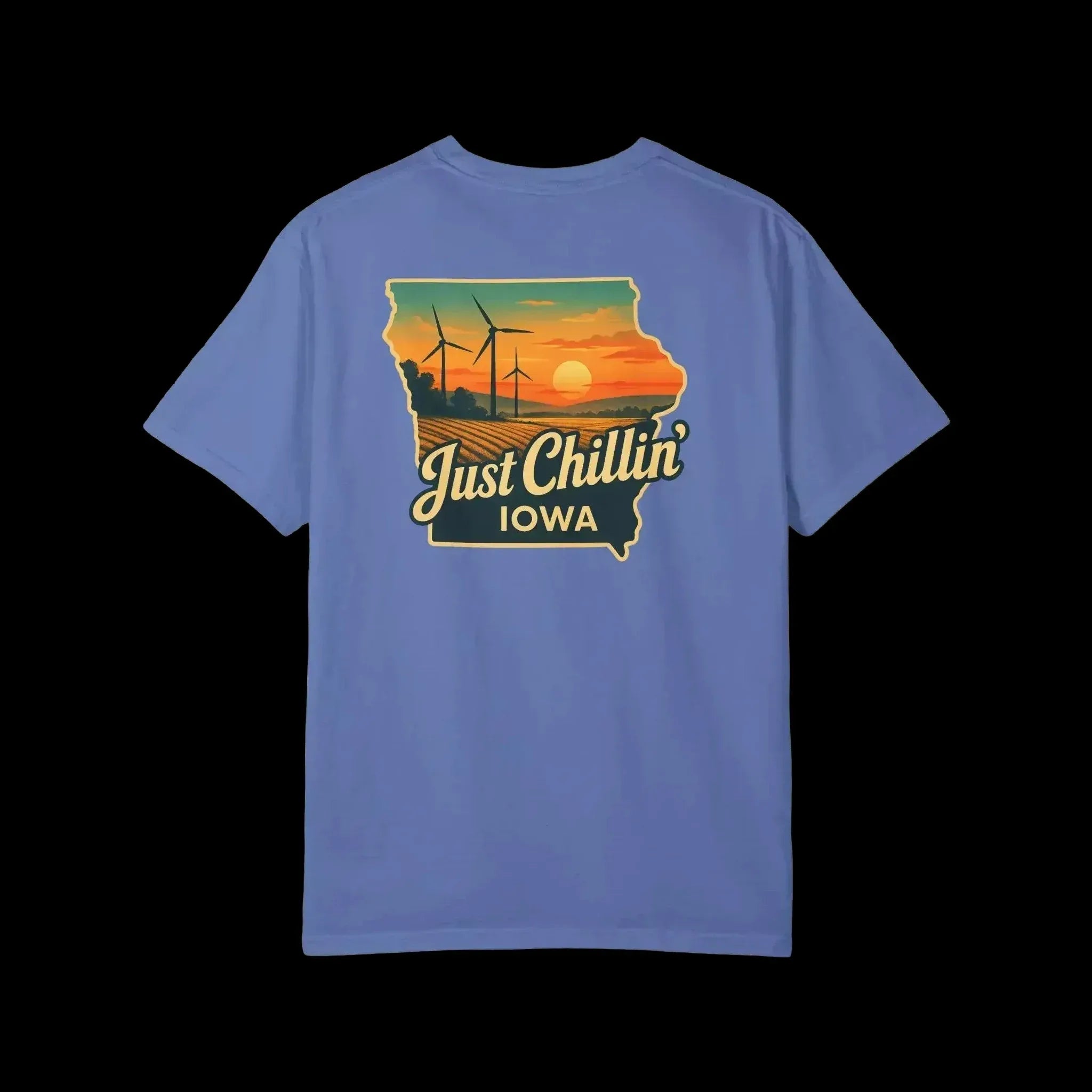 Garment Dyed T-Shirt - Unisex Cotton Tee With Unique Color Texture & Relaxed Fit - Just Chilling Inc.