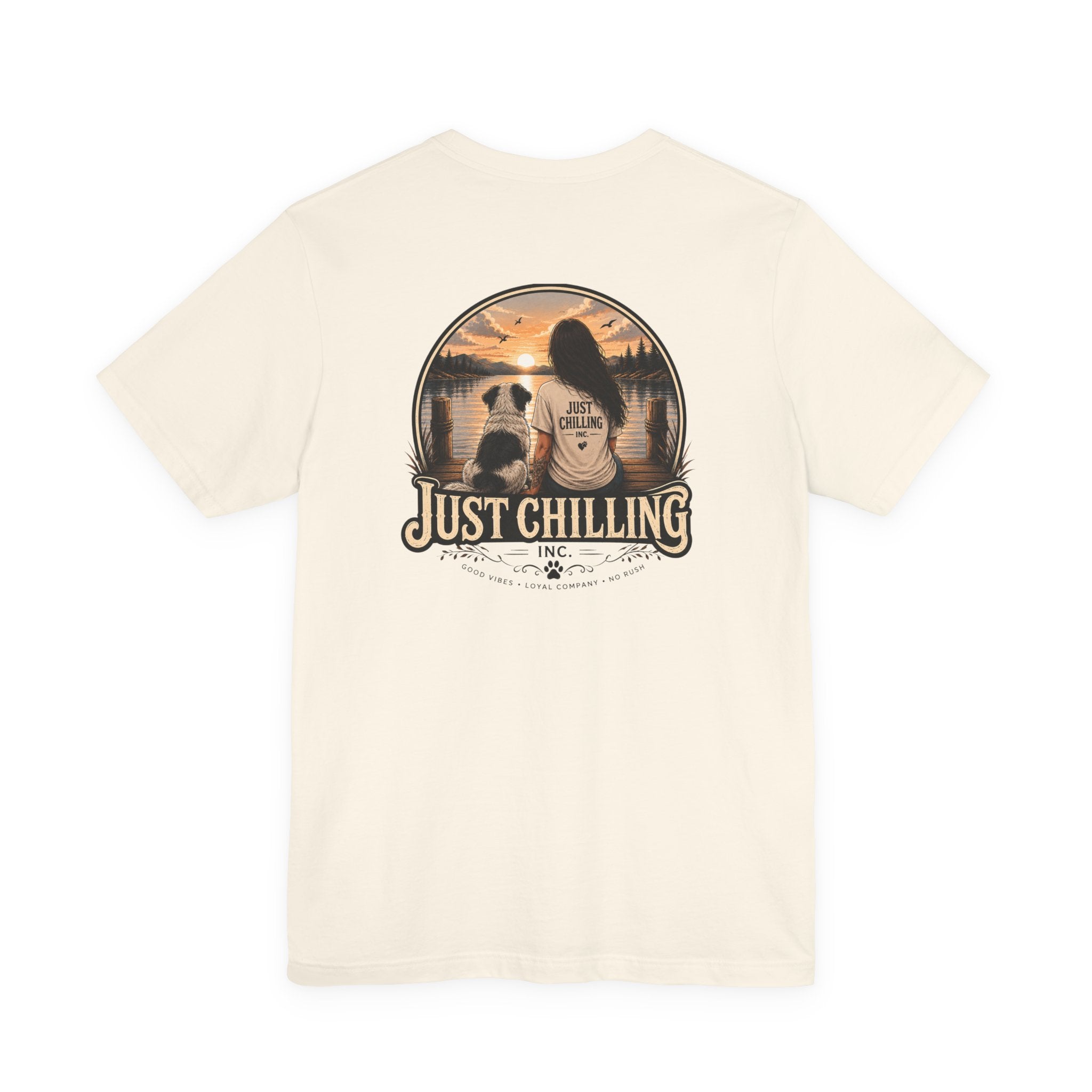 Jersey Short Sleeve Tee – Unisex Cotton Crew Neck Girl Dog Shirt