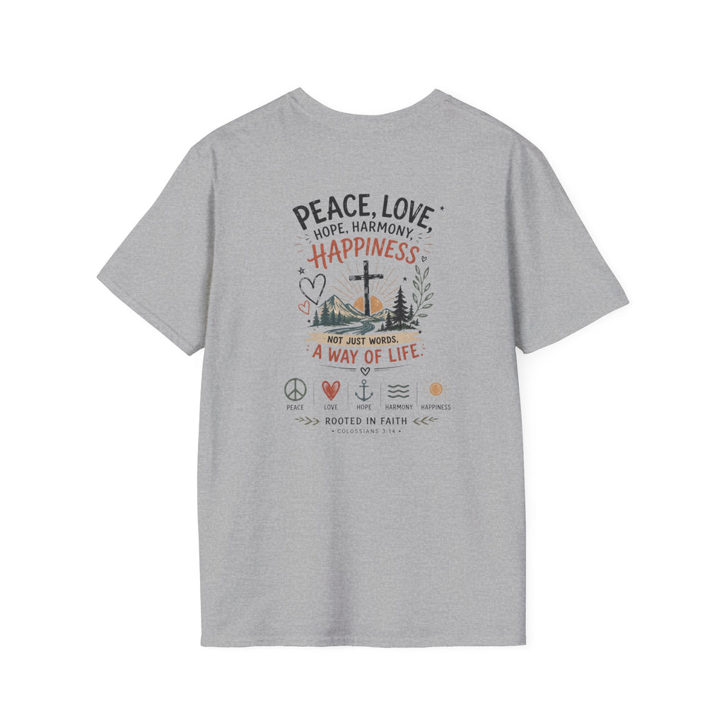 Just Chilling T-Shirt - Peace Love Happiness Tee