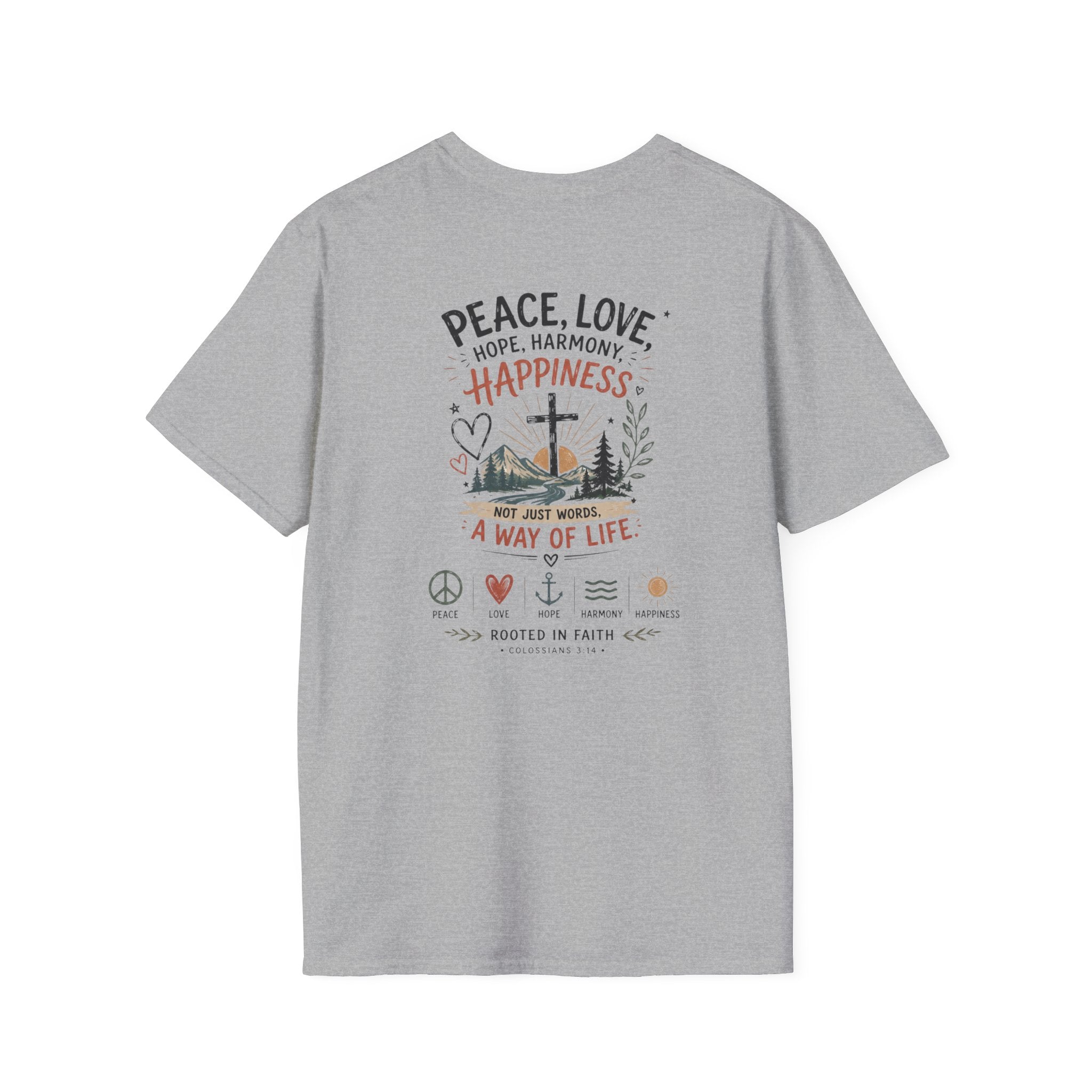 Just Chilling T-Shirt - Peace Love Happiness Tee