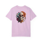 Women's V-Neck Tee – Slim Fit Skull Graphic Cotton T-Shirt | Breathable Casual Top - Just Chilling Inc.