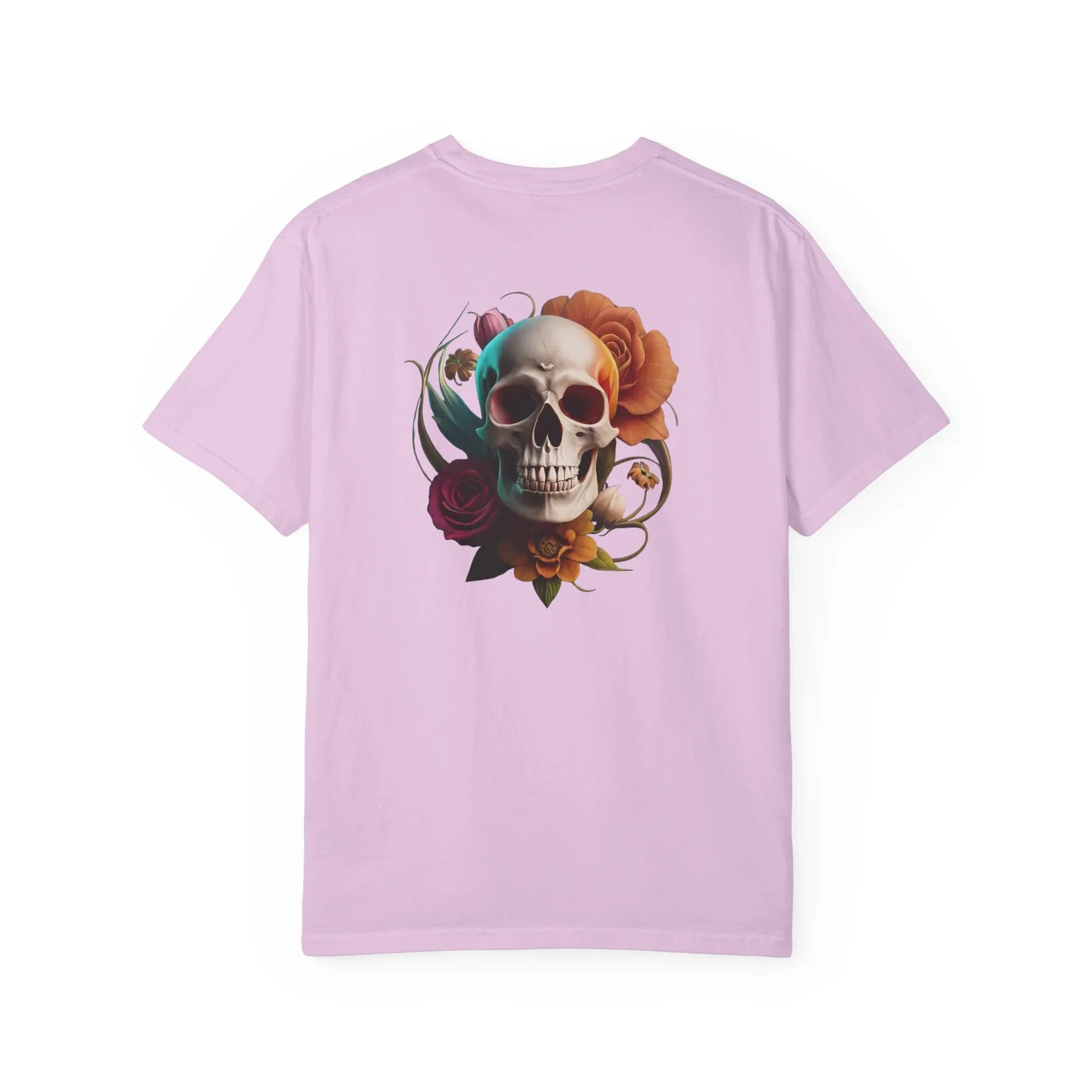 Women's V-Neck Tee – Slim Fit Skull Graphic Cotton T-Shirt | Breathable Casual Top - Just Chilling Inc.