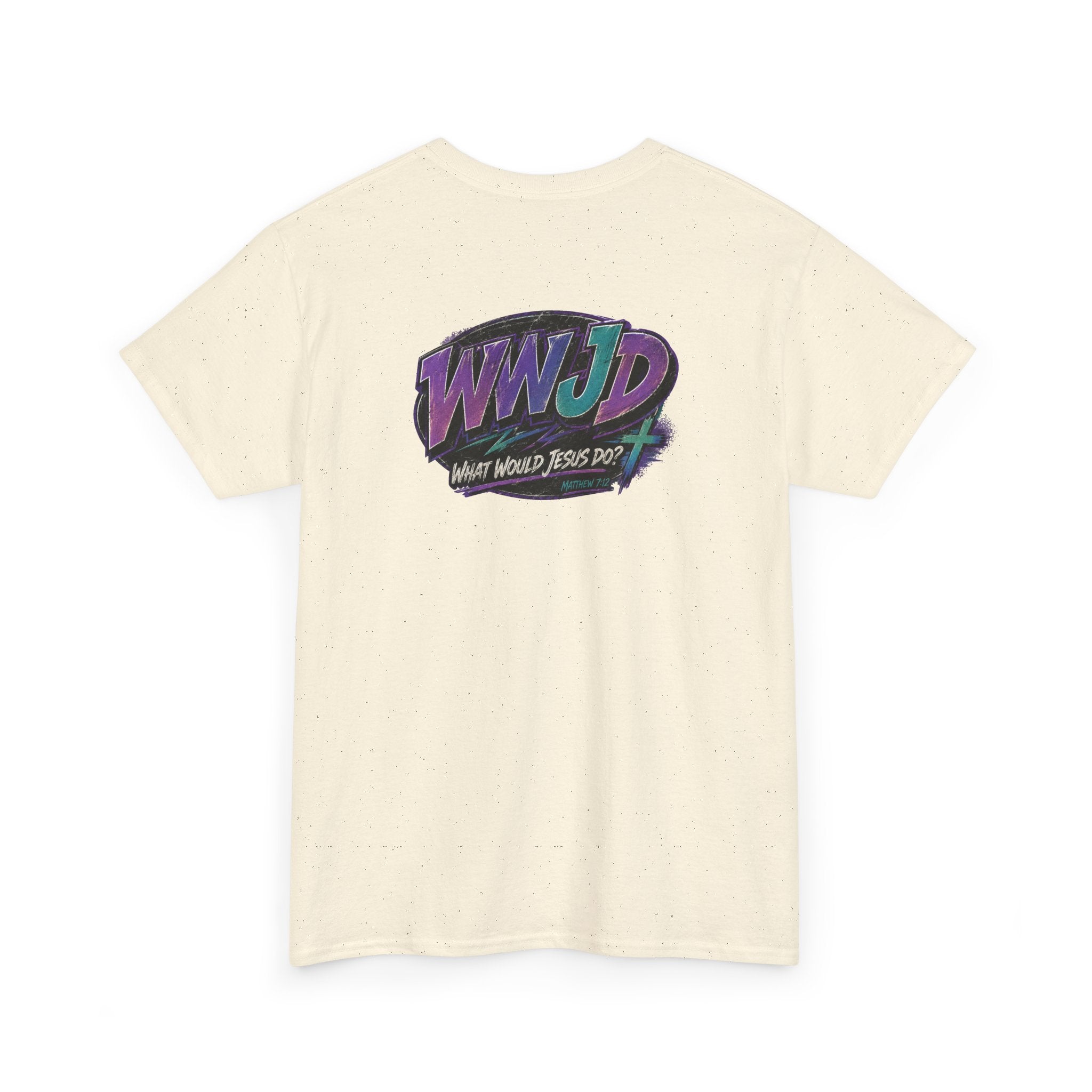 WWJD Retro Graphic Tee — "What Would Jesus Do?" 90s Style Christian T-Shirt