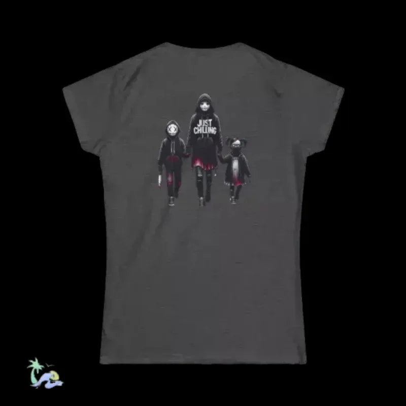 Women's Softstyle Tee - Momma Halloween Shirt | Dark Humor Cotton T-Shirt - Just Chilling Inc.