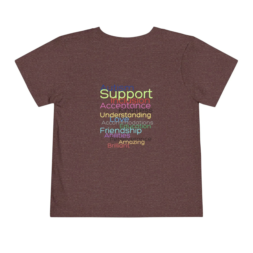 Toddler Short Sleeve Tee – Autism Support Shirt | Soft Cotton Kids T-Shirt - Just Chilling Inc.