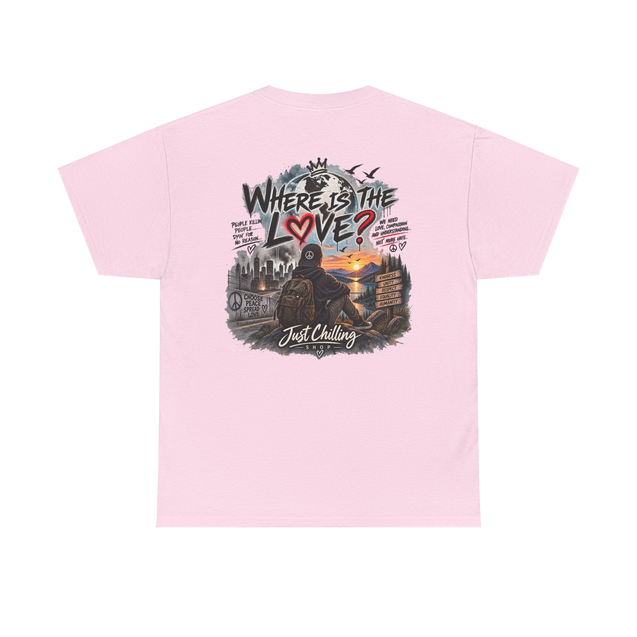 Where’s the Love? Peace & Unity Unisex Graphic Tee