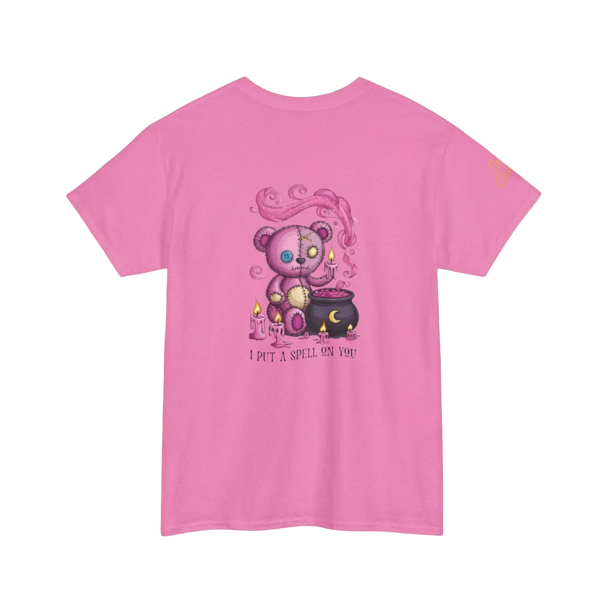 Voodoo Bear Tee – Cozy Witchy T-Shirt With Stitched Bear Design & Magical Vibes - Just Chilling Inc.