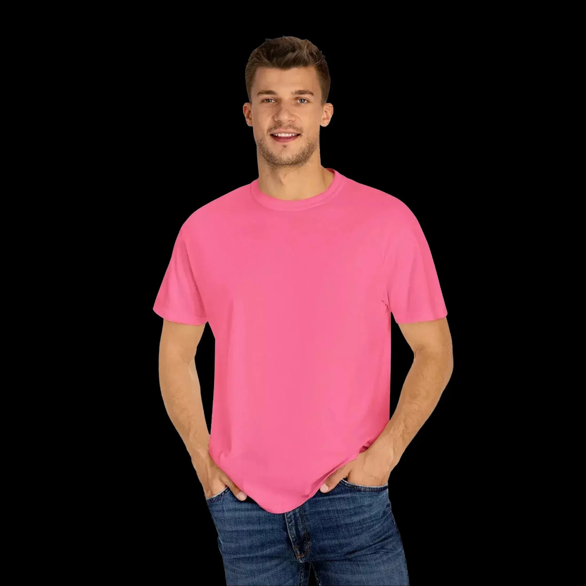 Garment Dyed T-Shirt - Unisex Cotton Tee With Unique Color Texture & Relaxed Fit - Just Chilling Inc.