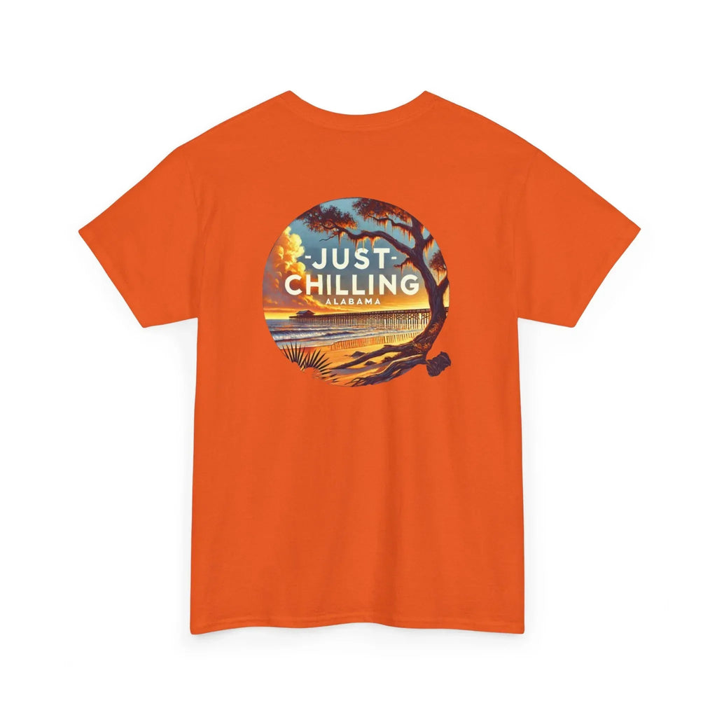 Garment Dyed Tee – Unisex Cotton Shirt With Alabama Outdoors Design - Just Chilling Inc.