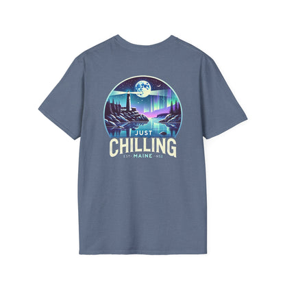 Just Chilling Scenic Tee – Coastal Escape- Maine Edition
