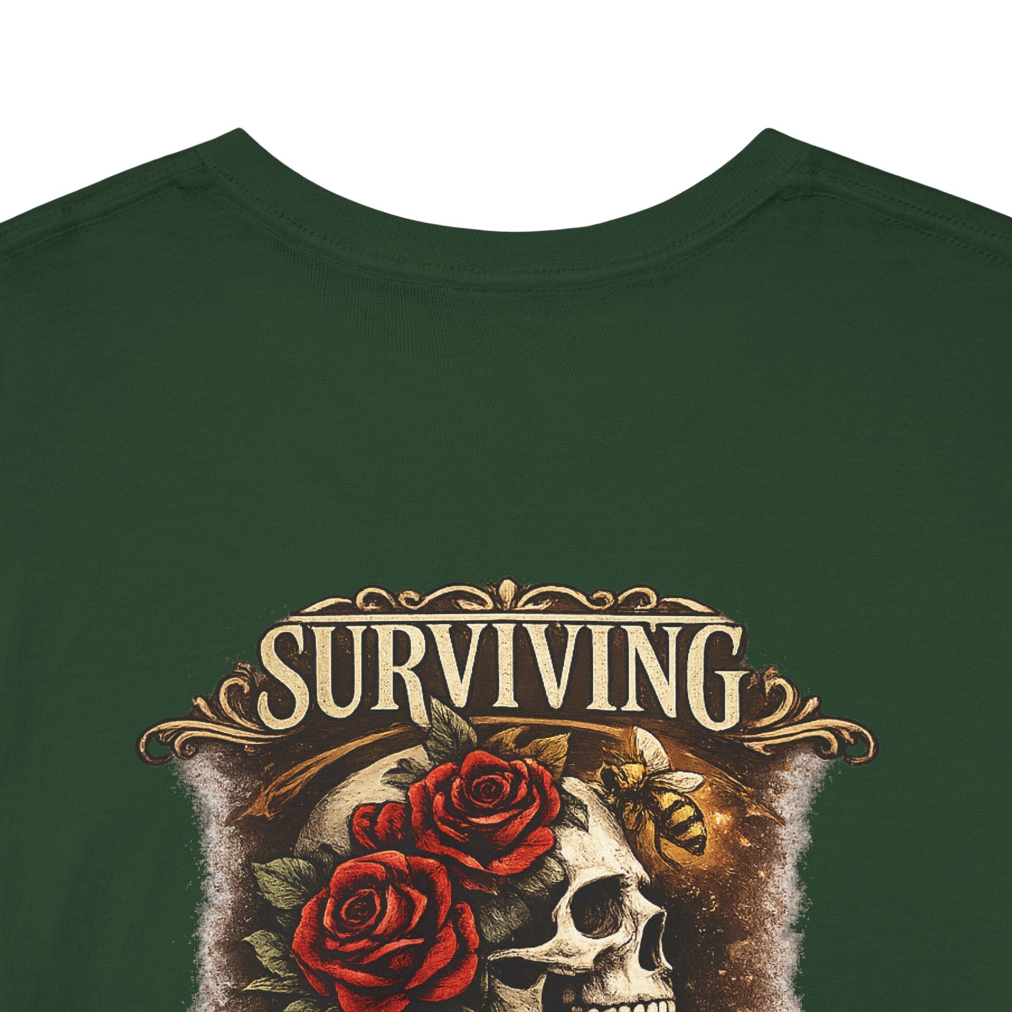 Just Chilling Out, Surviving Out of Spite Tee — Women's Relaxed Vibe Graphic T-Shirt