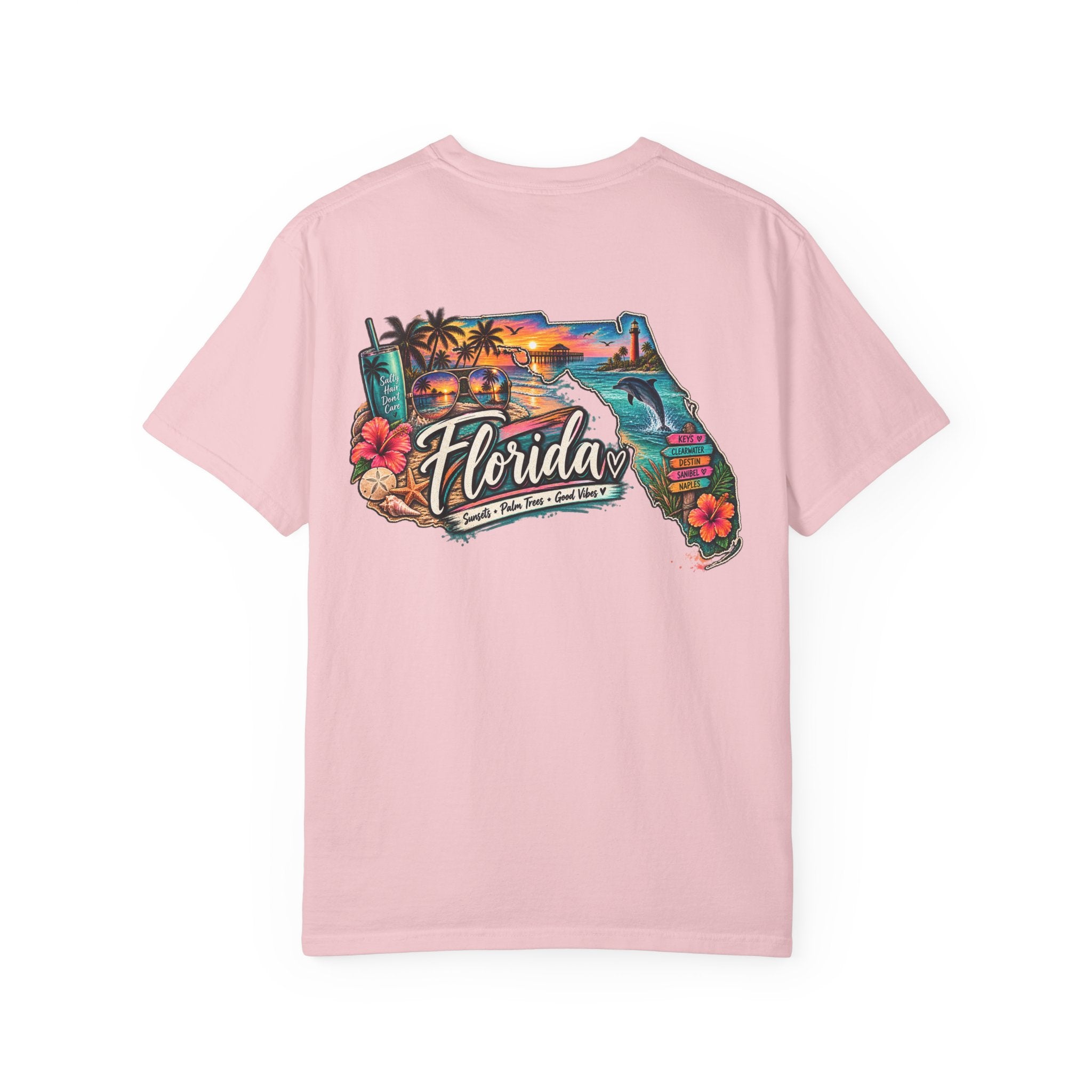 Florida Vintage Map T‑Shirt — Retro Beach State Graphic Tee