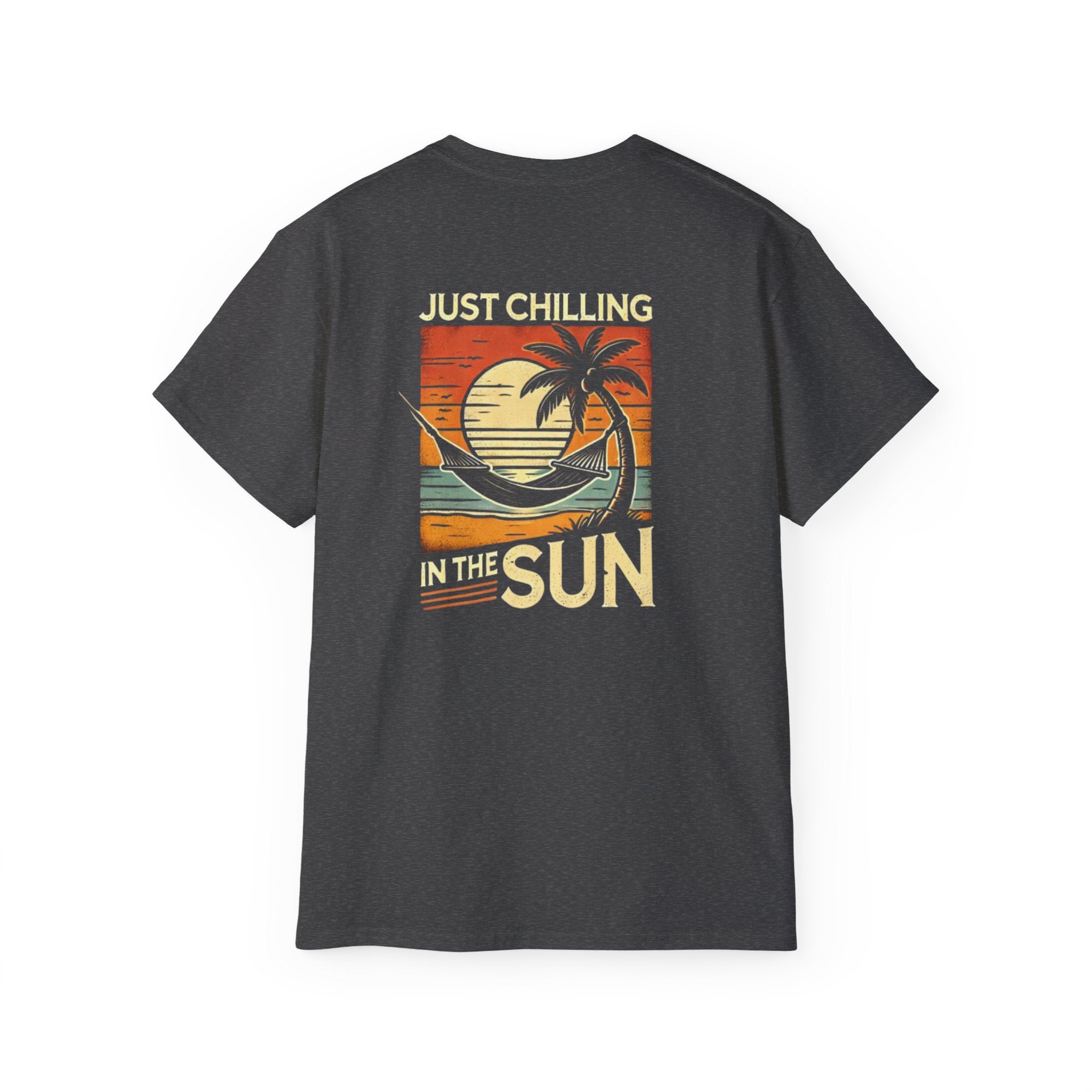 Just Chilling Kids Heavy Cotton Tee - Fun Summer Vibes Shirt