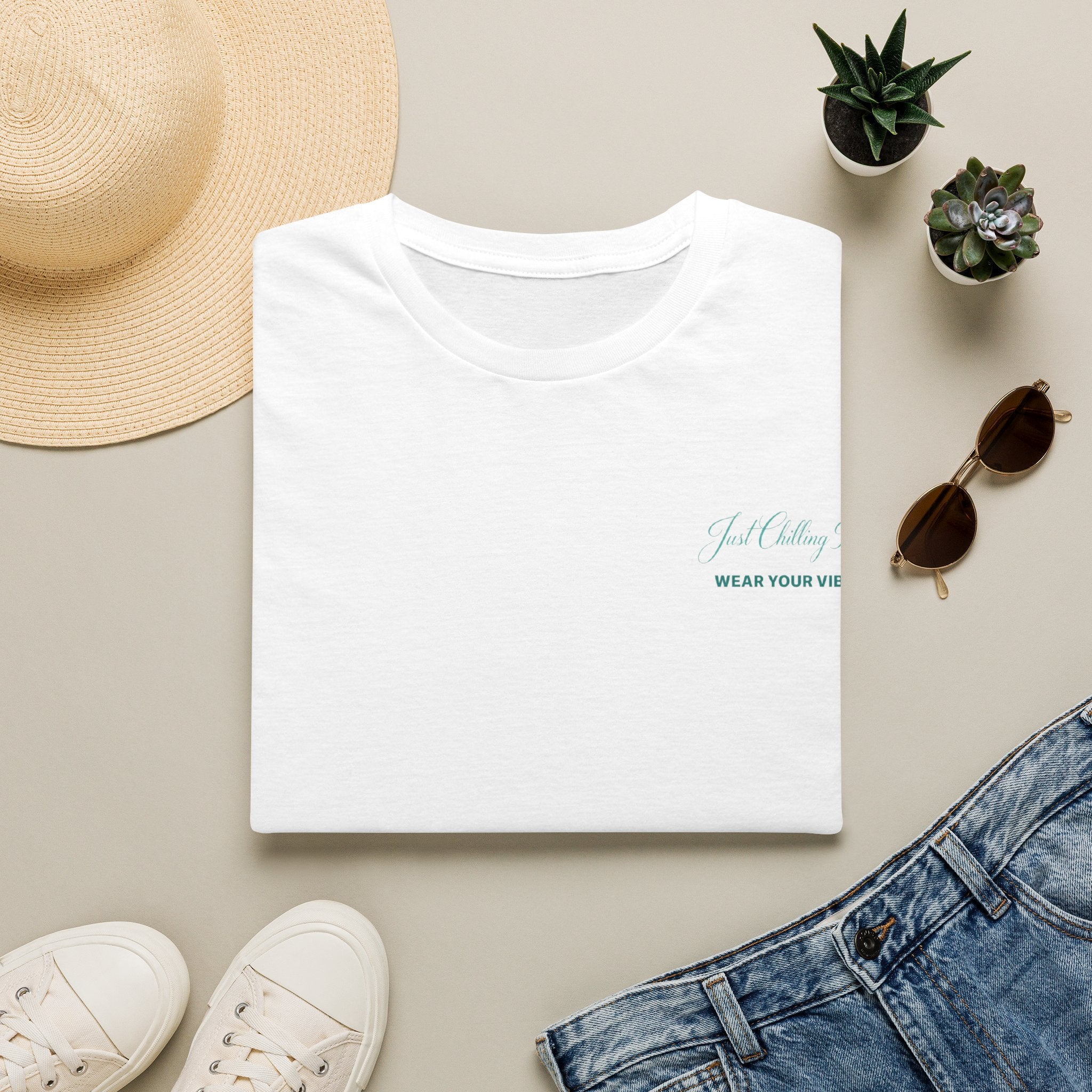 Just Keep Going T-Shirt – Minimal Inspirational "Wear Your Vibe" Chest Tee