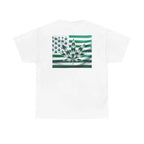 Unisex Heavy Cotton Tee cannabis all-star and flag tee - Just Chilling Inc.