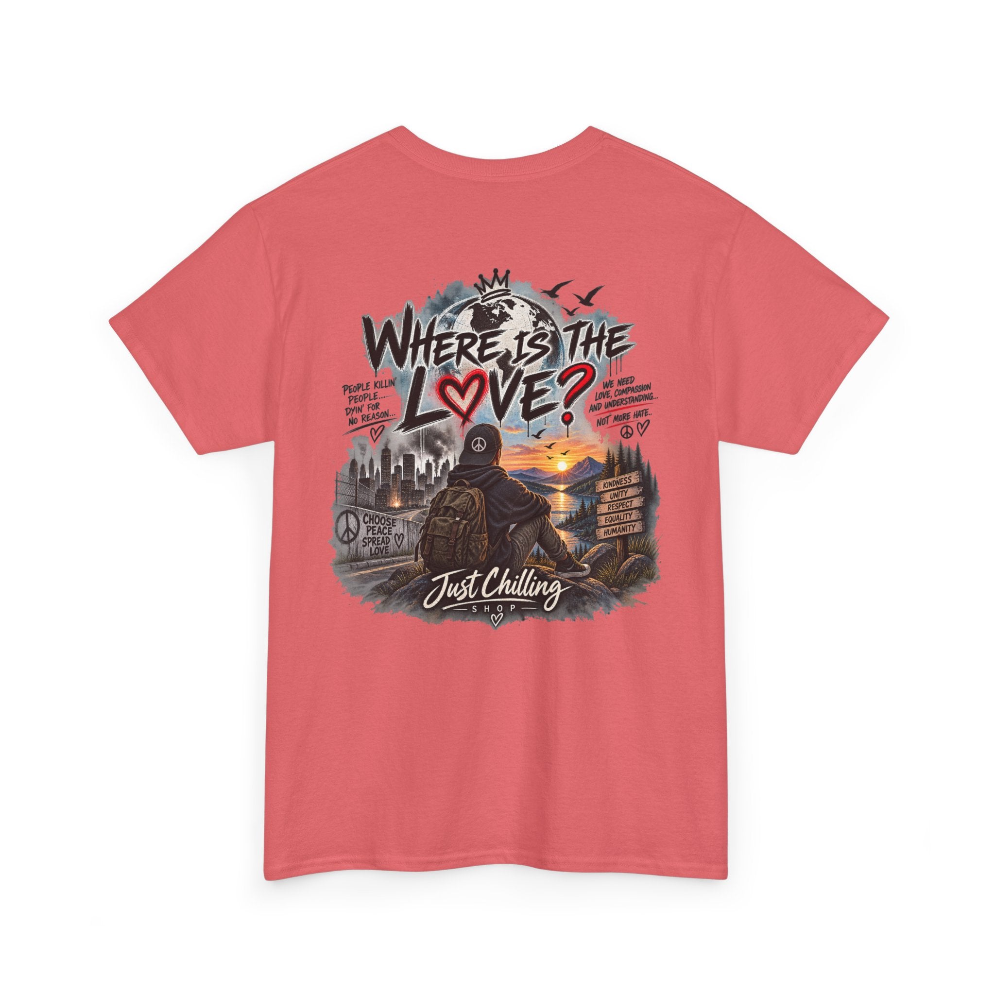 Where’s the Love? Peace & Unity Unisex Graphic Tee