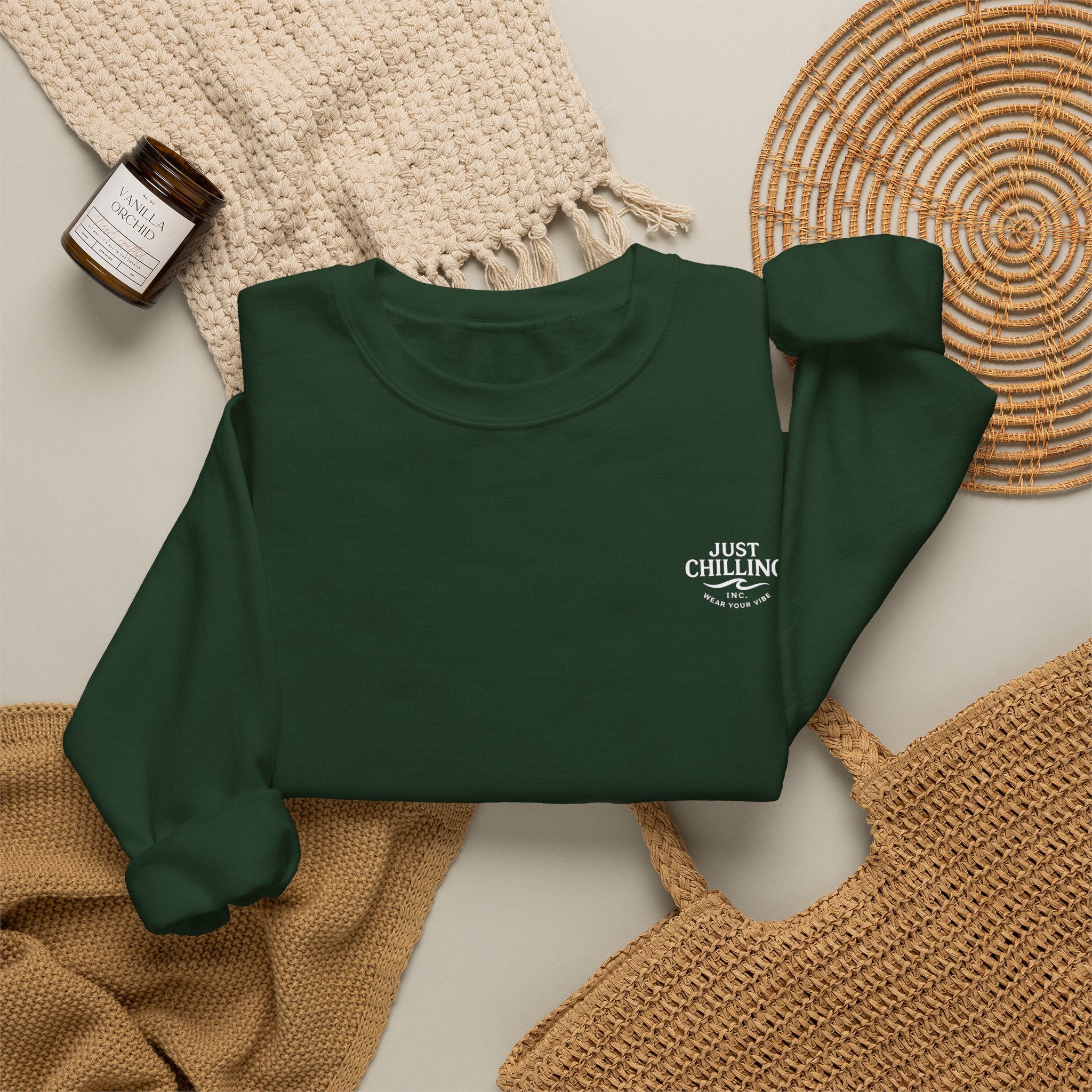Collect Moments Not Things Crewneck Sweatshirt — Inspirational Graphic Sweatshirt